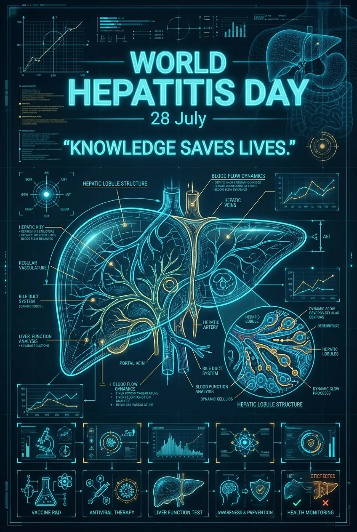 Free Download World Hepatitis Day Public Health Poster - High Quality World Hepatitis Day 2026 Image