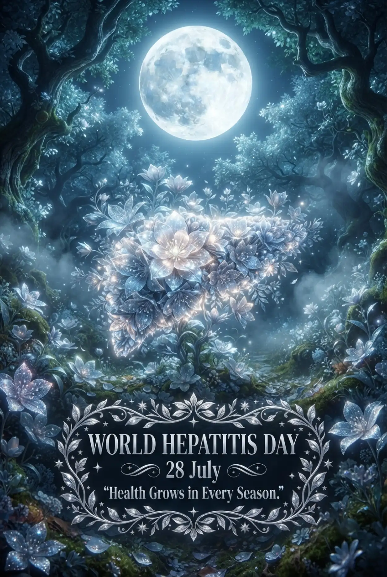 Free Download World Hepatitis Day Realistic Poster - High Quality World Hepatitis Day 2026 Image