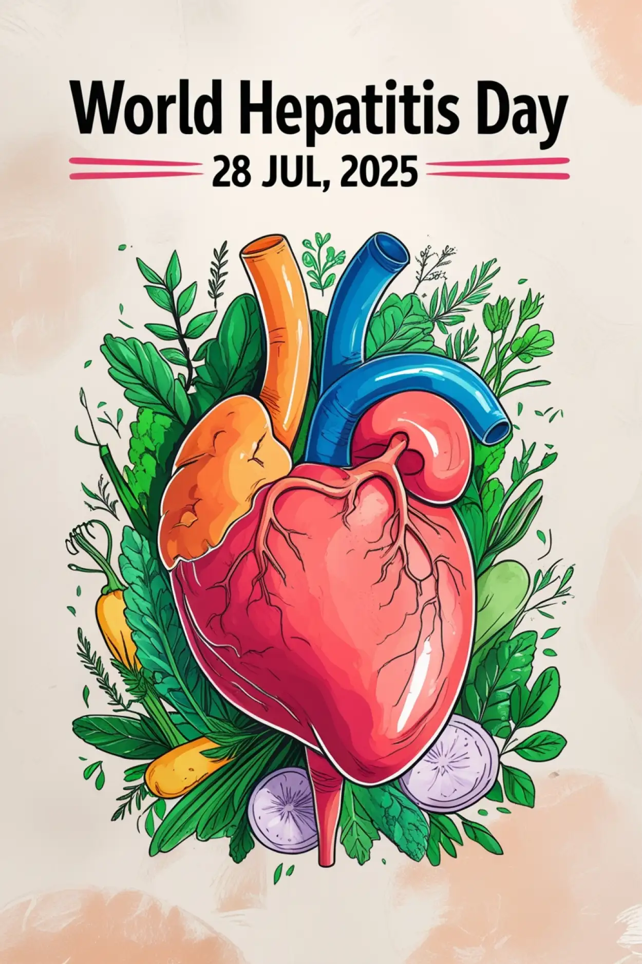 Free Download Hepatitis Day Liver Awareness Image - High Quality World Hepatitis Day Background