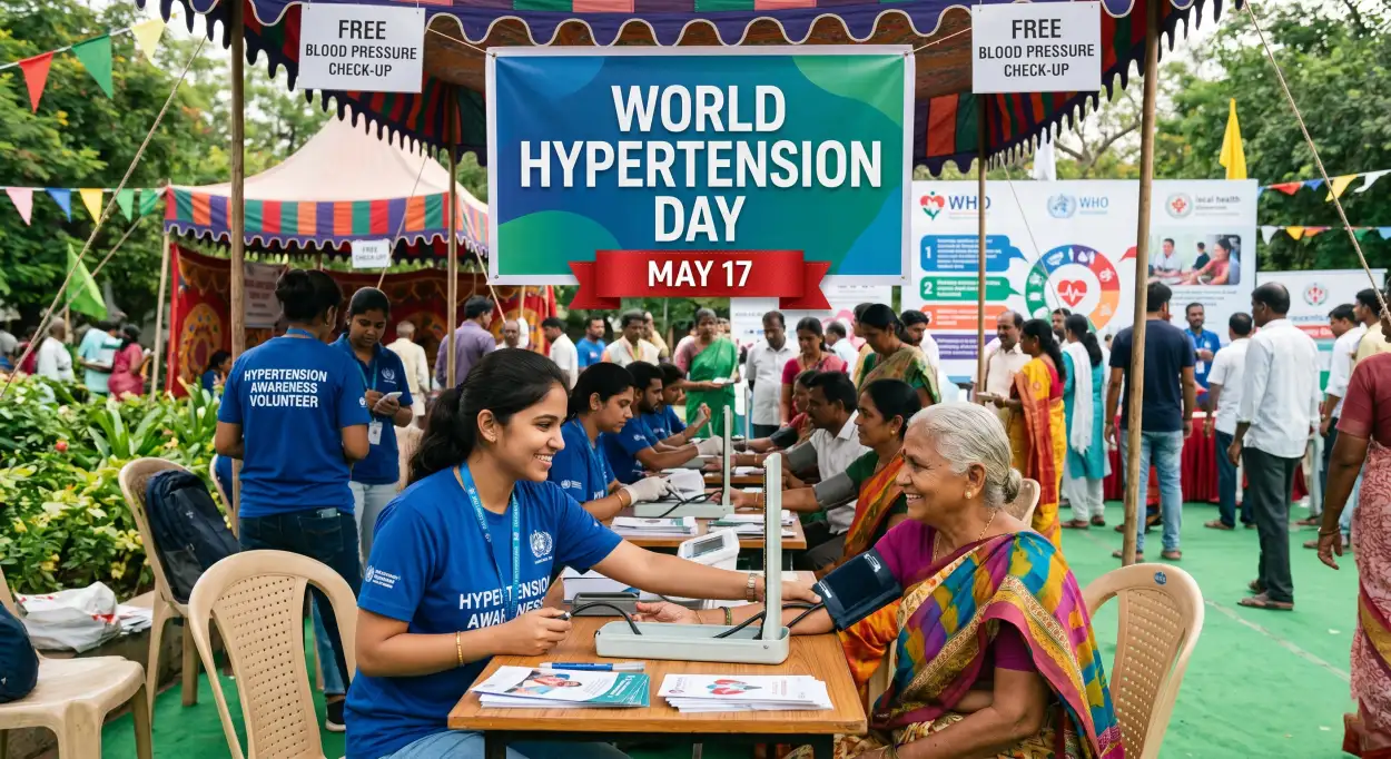 Free Download World Hypertension Day Blood Pressure Checkup Camp - High Quality World Hypertension Day Image