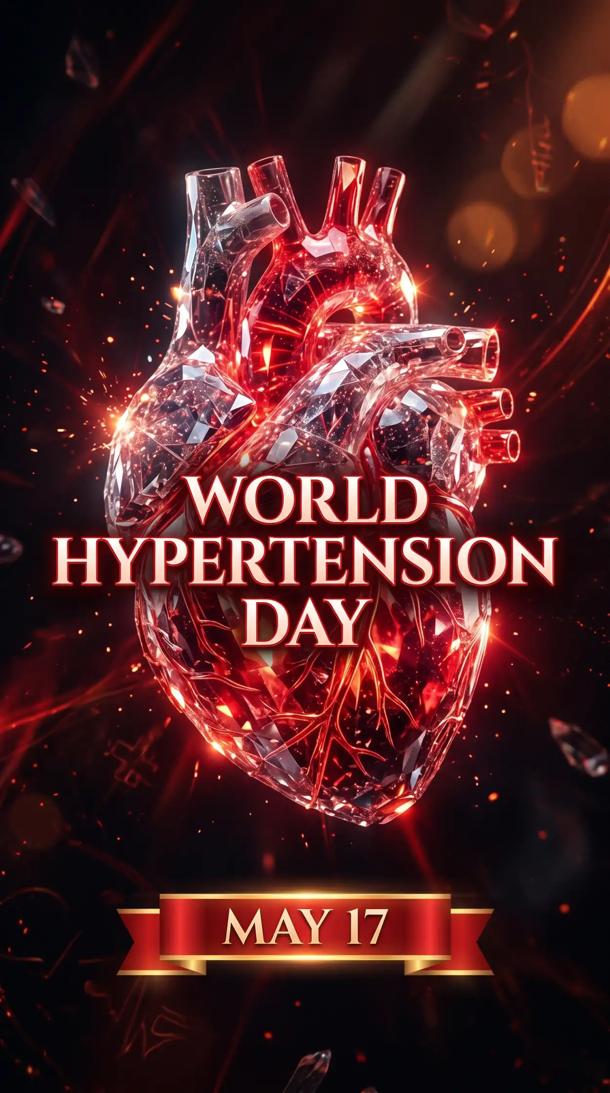 Free Download World Hypertension Day Creative Typography Poster - High Quality World Hypertension Day Image