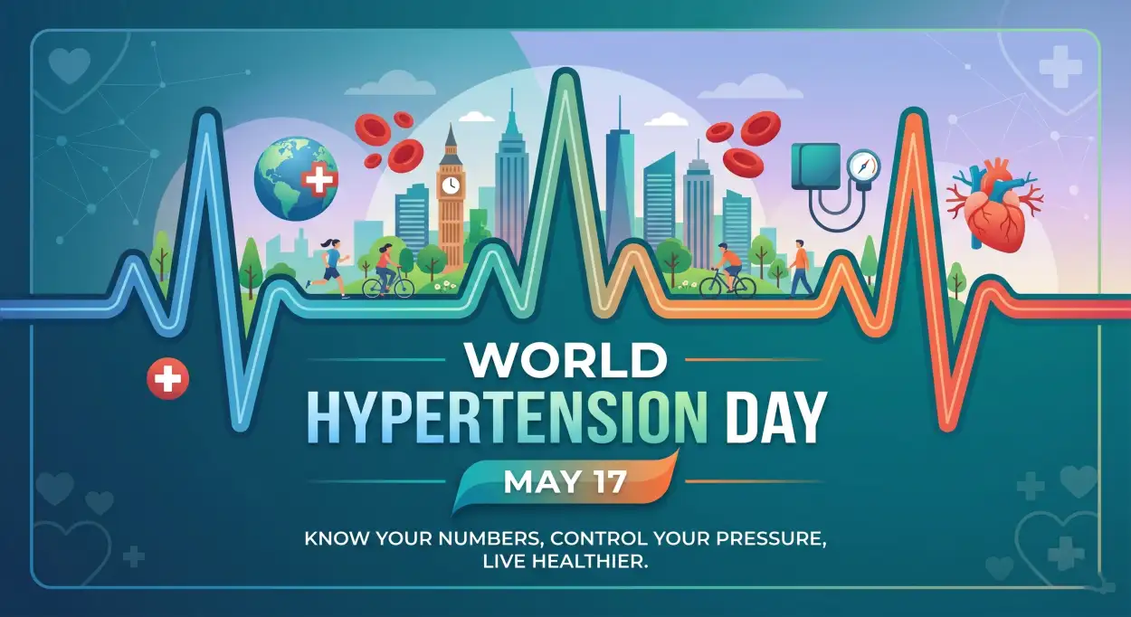 Free Download World Hypertension Day Healthcare Social Media Template - High Quality World Hypertension Day Image