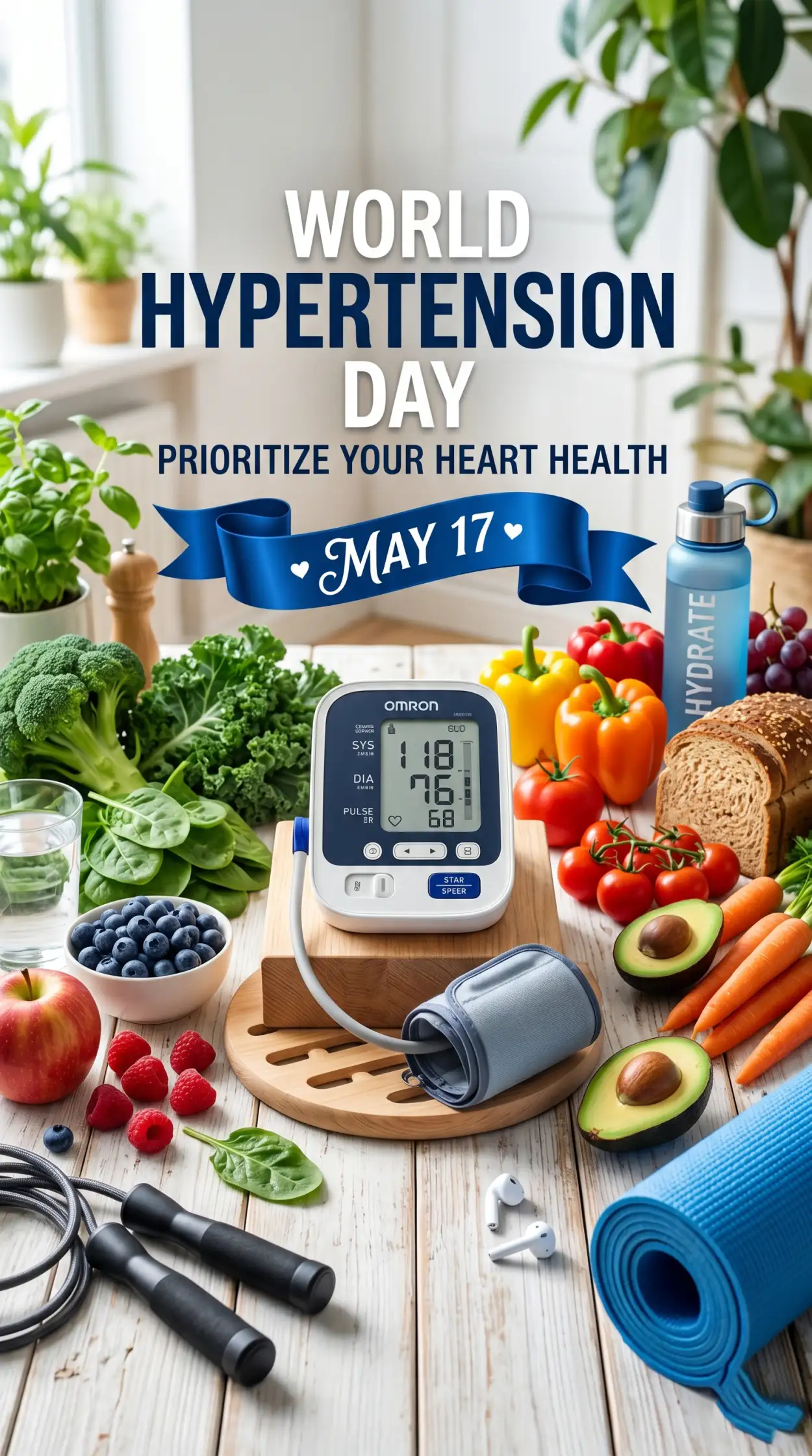Free Download World Hypertension Day Healthy Lifestyle Awareness - High Quality World Hypertension Day Image