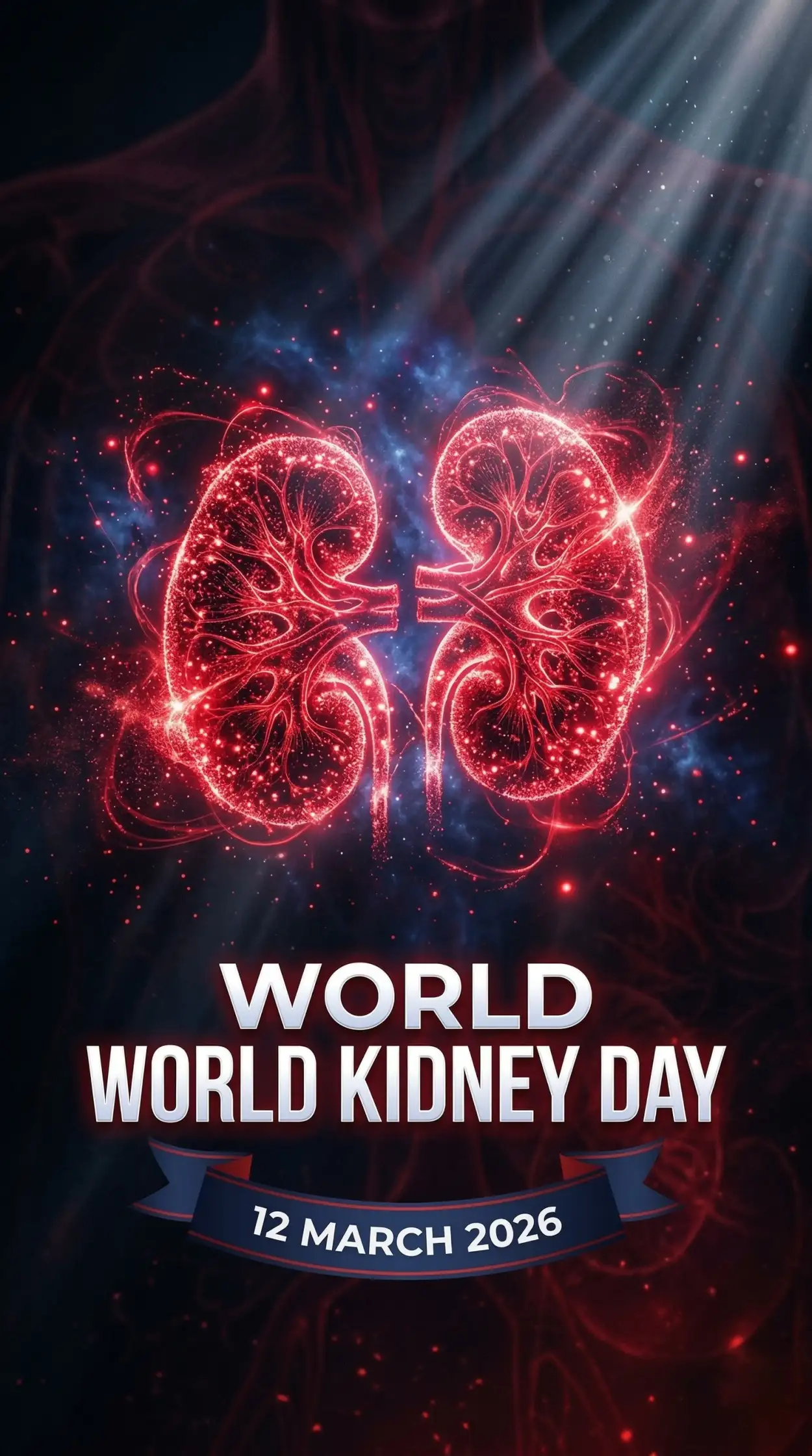 Free Download World Kidney Day 2026 Awareness Poster - High Quality World Kidney Day Image