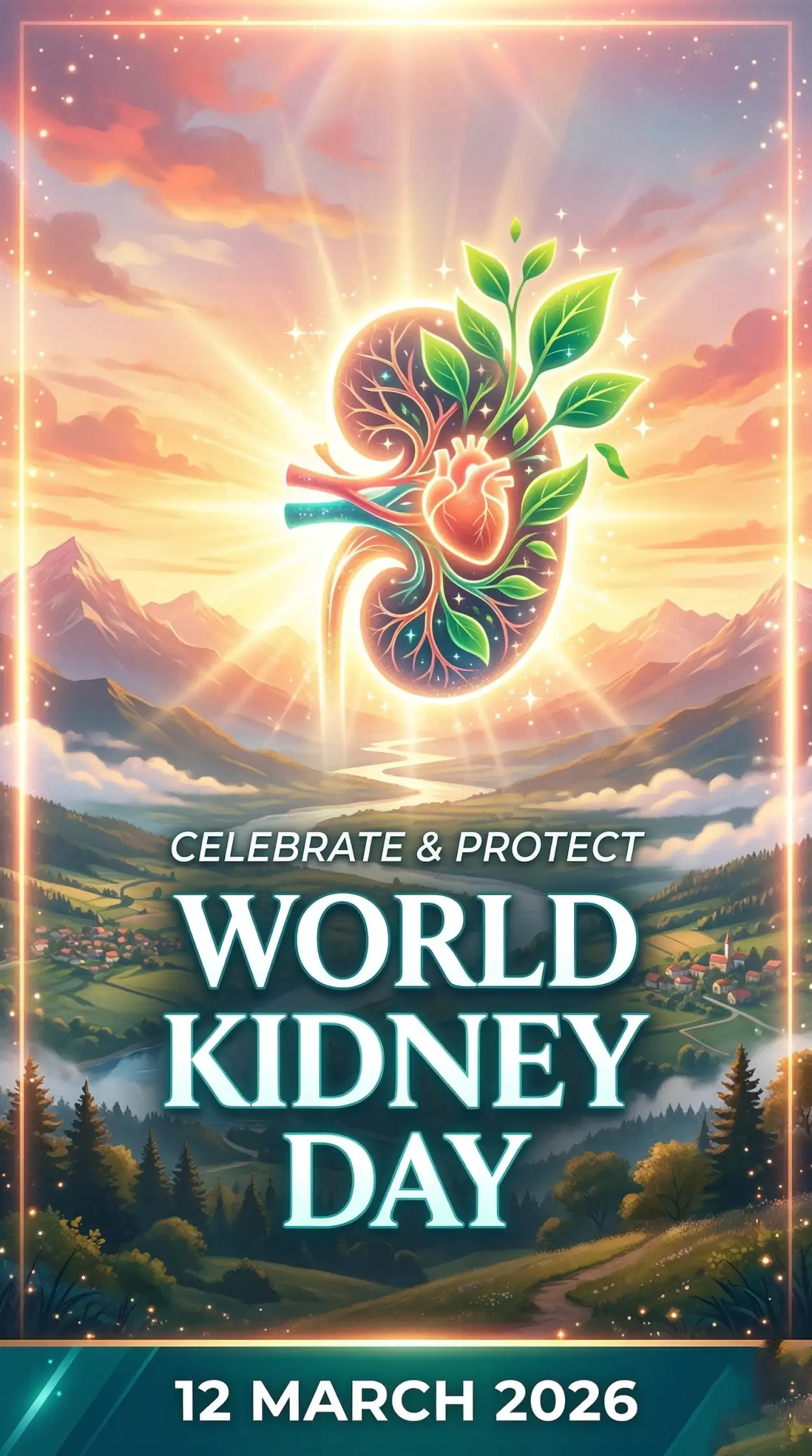 Free Download World Kidney Day 2026 Banner - High Quality World Kidney Day Image
