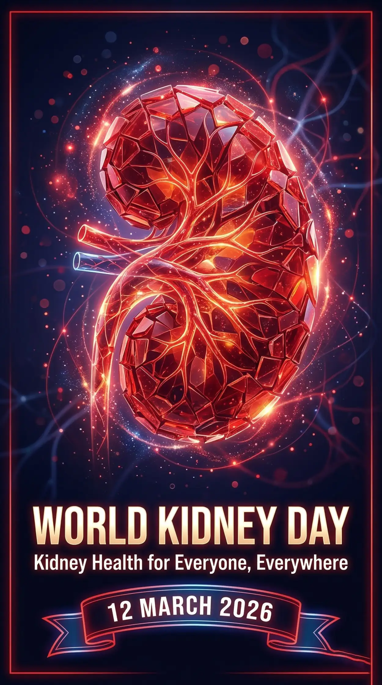 Free Download World Kidney Day 2026 Health Awareness Poster Images For Hospital And Social Media - High Quality World Kidney Day Image