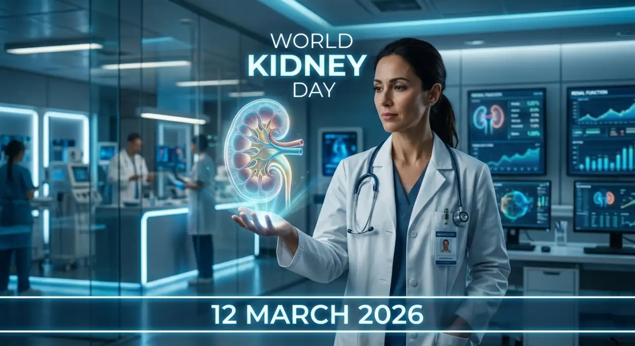 Free Download World Kidney Day 2026 Health Campaign Poster - High Quality World Kidney Day Image