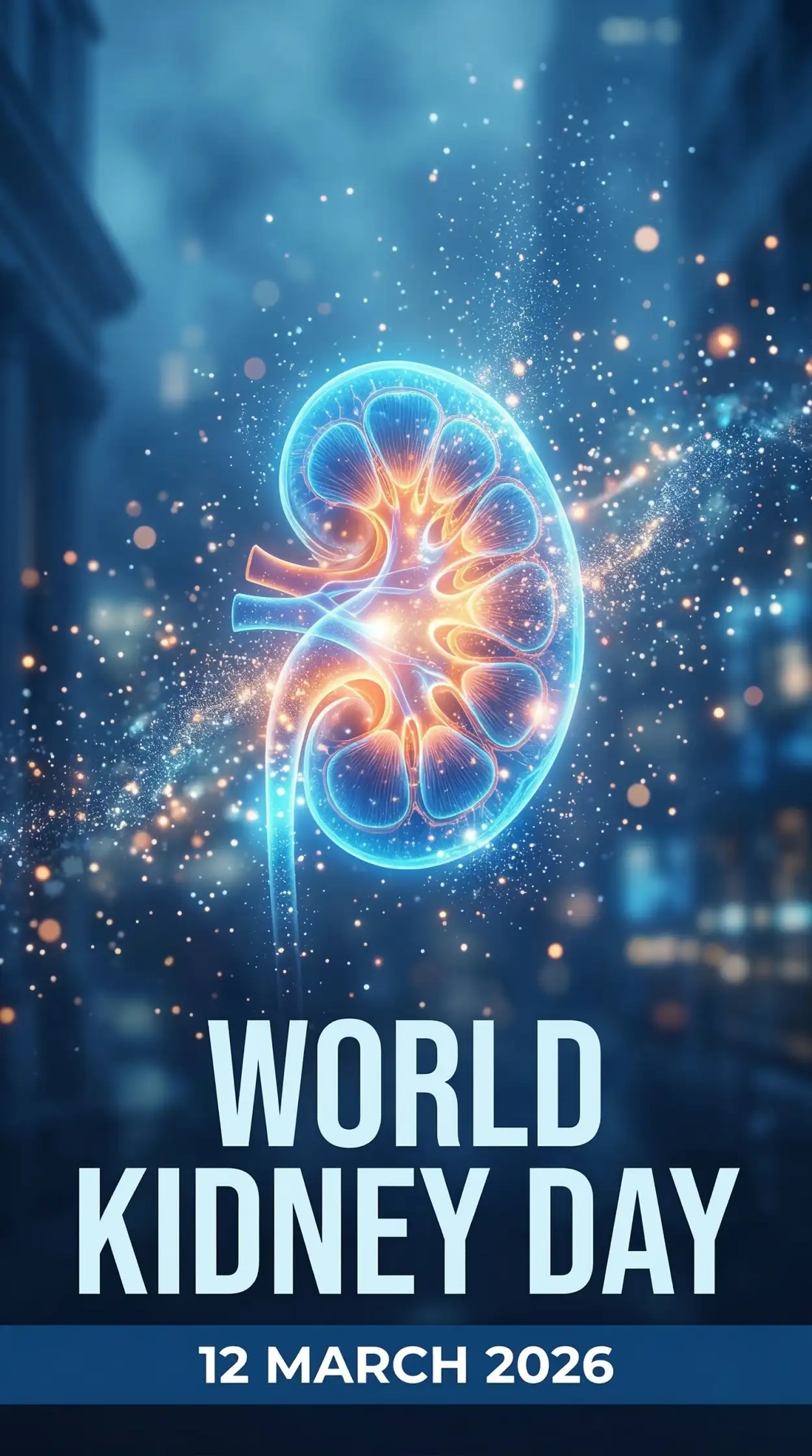 Free Download World Kidney Day 2026 Kidney Awareness Medical Poster Design - High Quality World Kidney Day Image