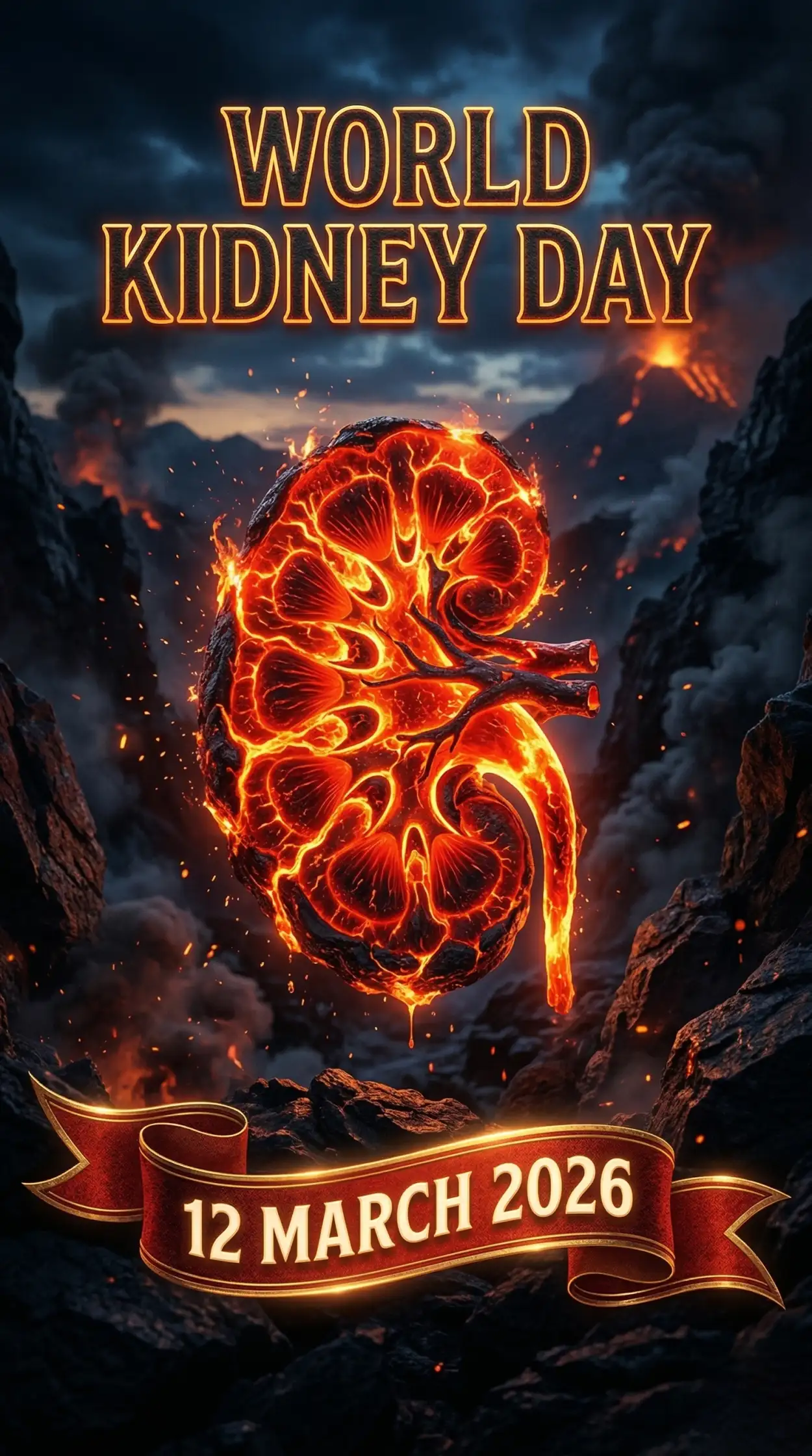 Free Download World Kidney Day 2026 Kidney Disease Awareness Campaign Image - High Quality World Kidney Day Image