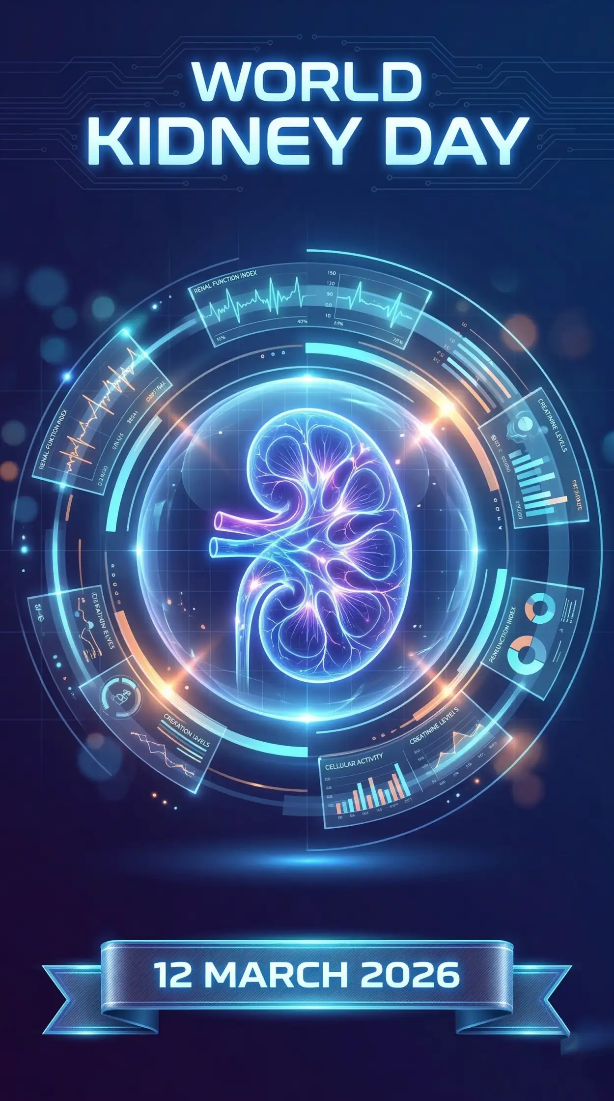 Free Download World Kidney Day 2026 Kidney Health Awareness Instagram Banner - High Quality World Kidney Day Image