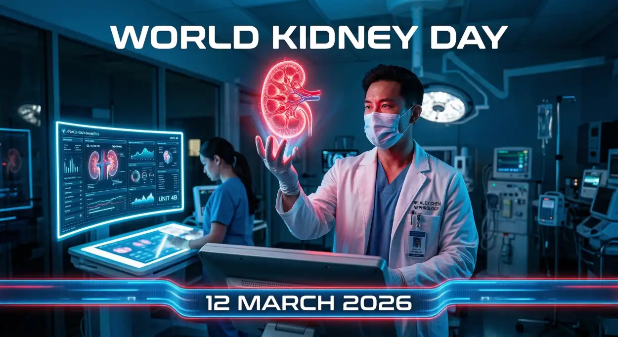 Free Download World Kidney Day 2026 Kidney Health Awareness Marketing Banner - High Quality World Kidney Day Image