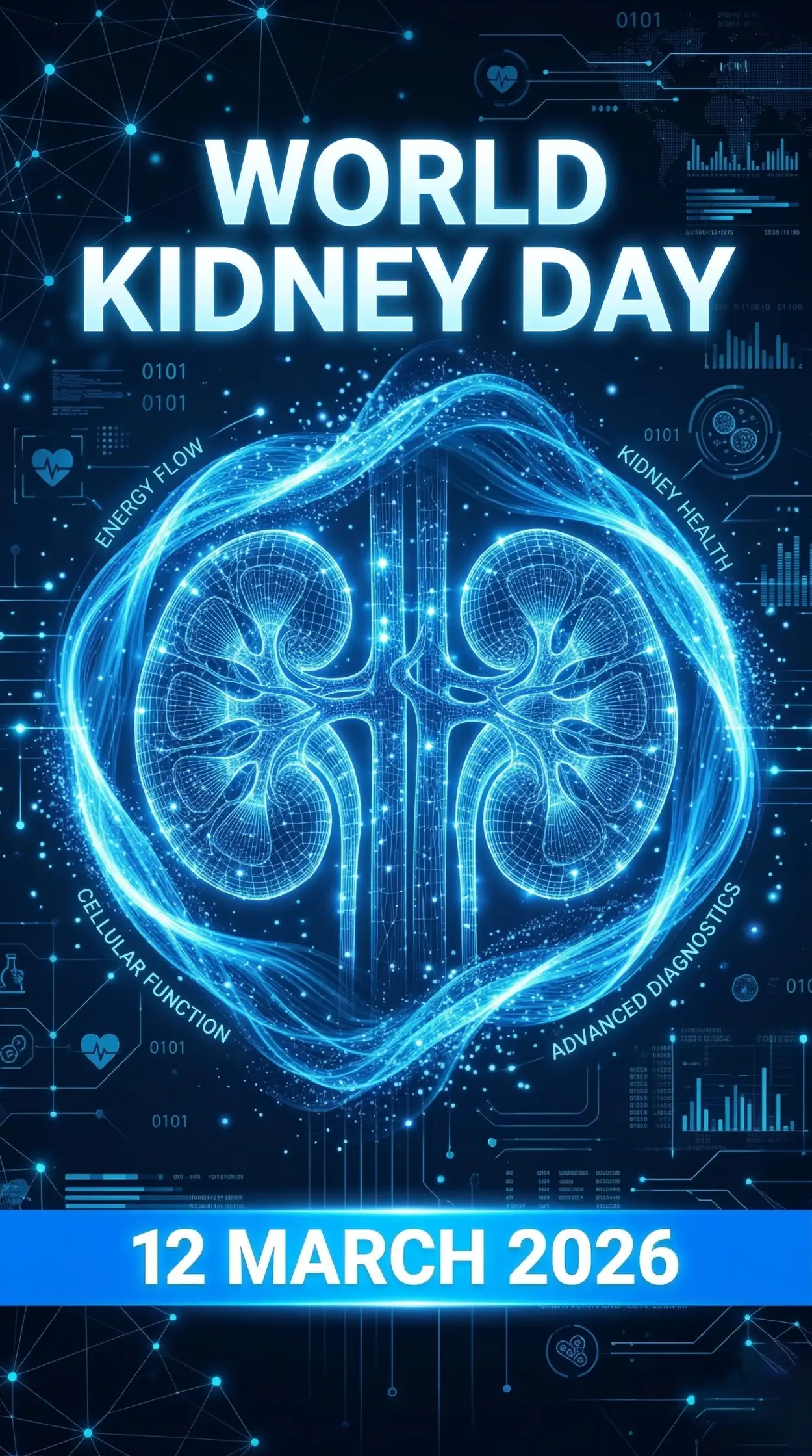 Free Download World Kidney Day 2026 Kidney Health Awareness Poster For Social Media - High Quality World Kidney Day Image