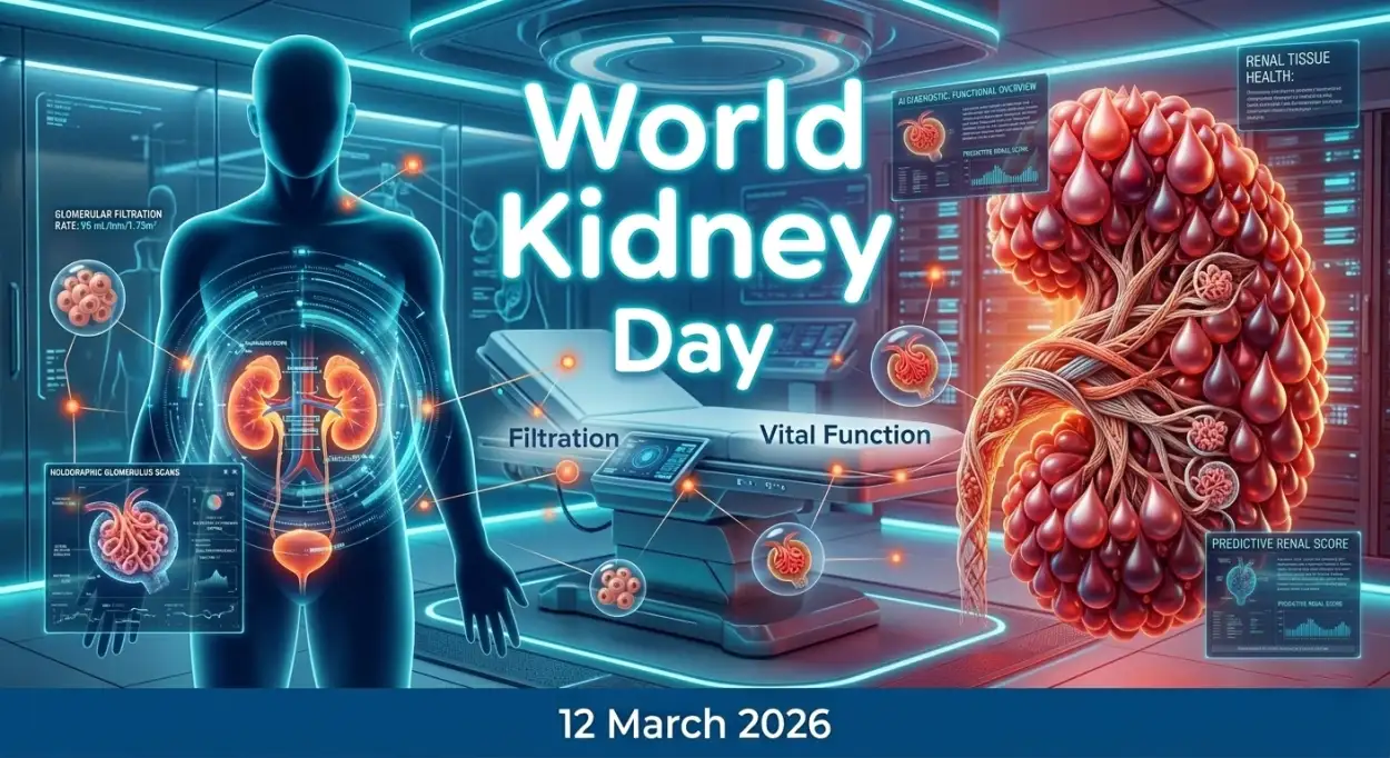 Free Download World Kidney Day 2026 Kidney Health Poster - High Quality World Kidney Day Image