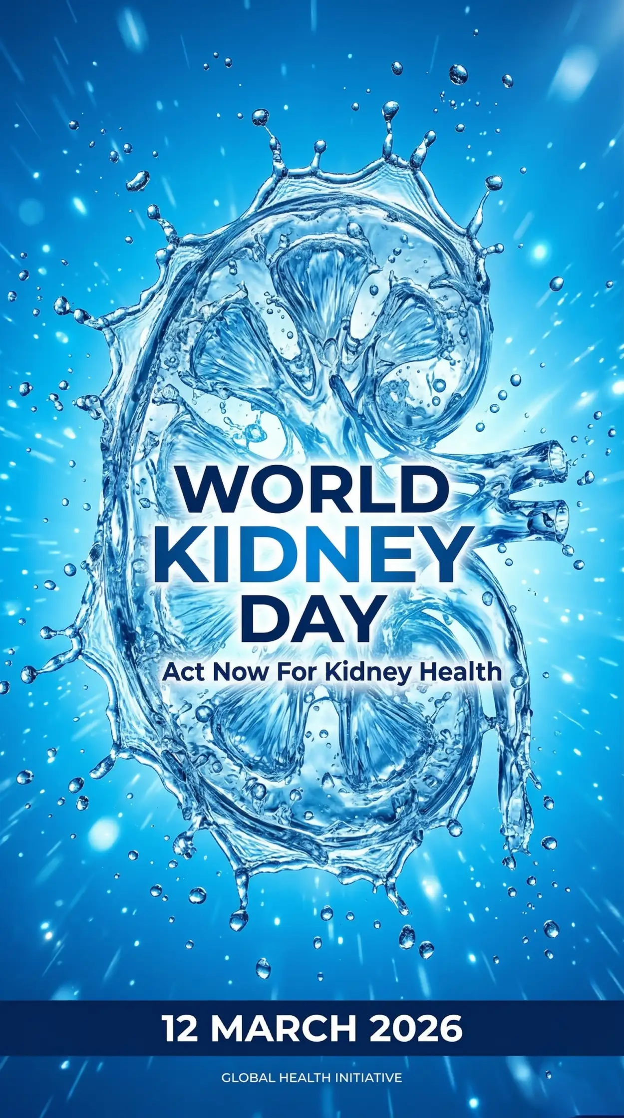 Free Download World Kidney Day 2026 Kidney Health Promotion Poster - High Quality World Kidney Day Image