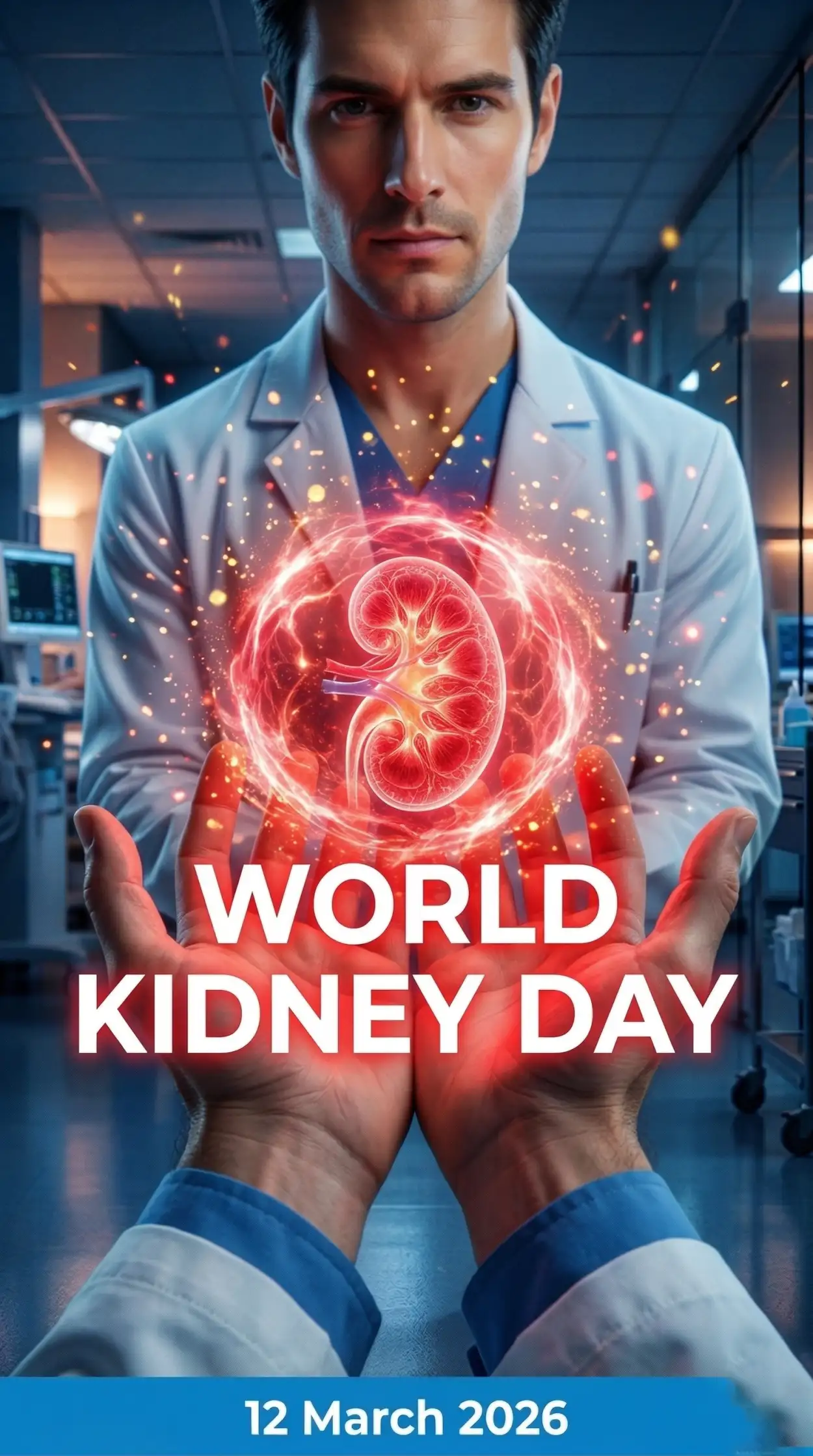 Free Download World Kidney Day 2026 Kidney Health Promotional Poster - High Quality World Kidney Day Image