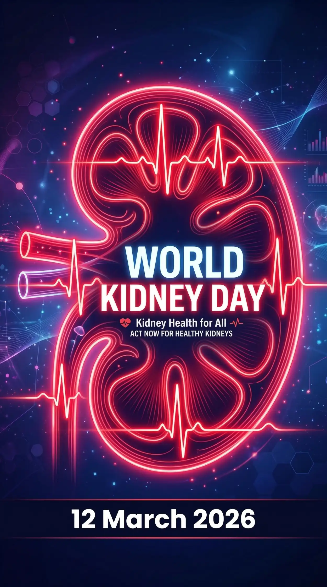 Free Download World Kidney Day 2026 Kidney Health Public Awareness Poster - High Quality World Kidney Day Image