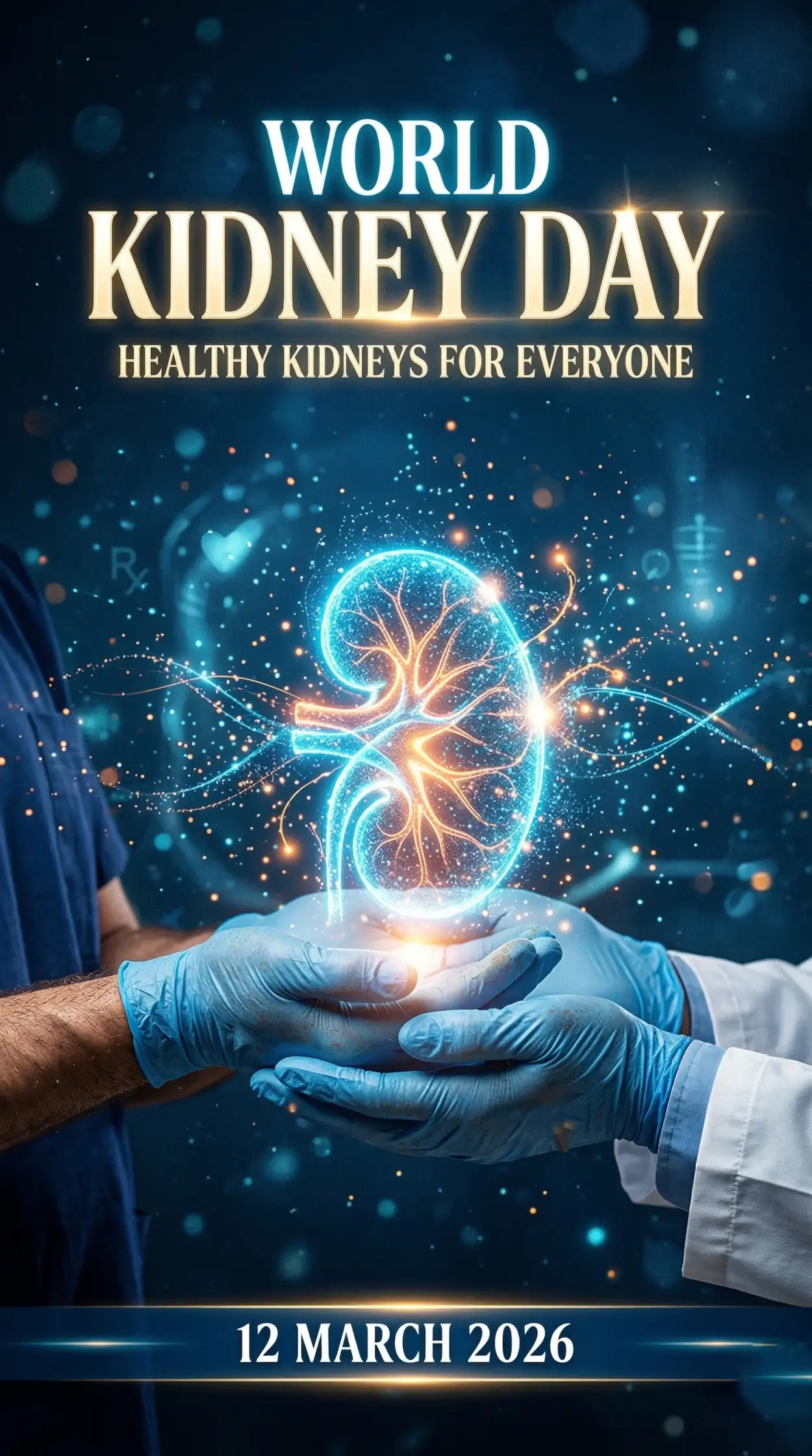 Free Download World Kidney Day 2026 Kidney Health Social Awareness Poster - High Quality World Kidney Day Image