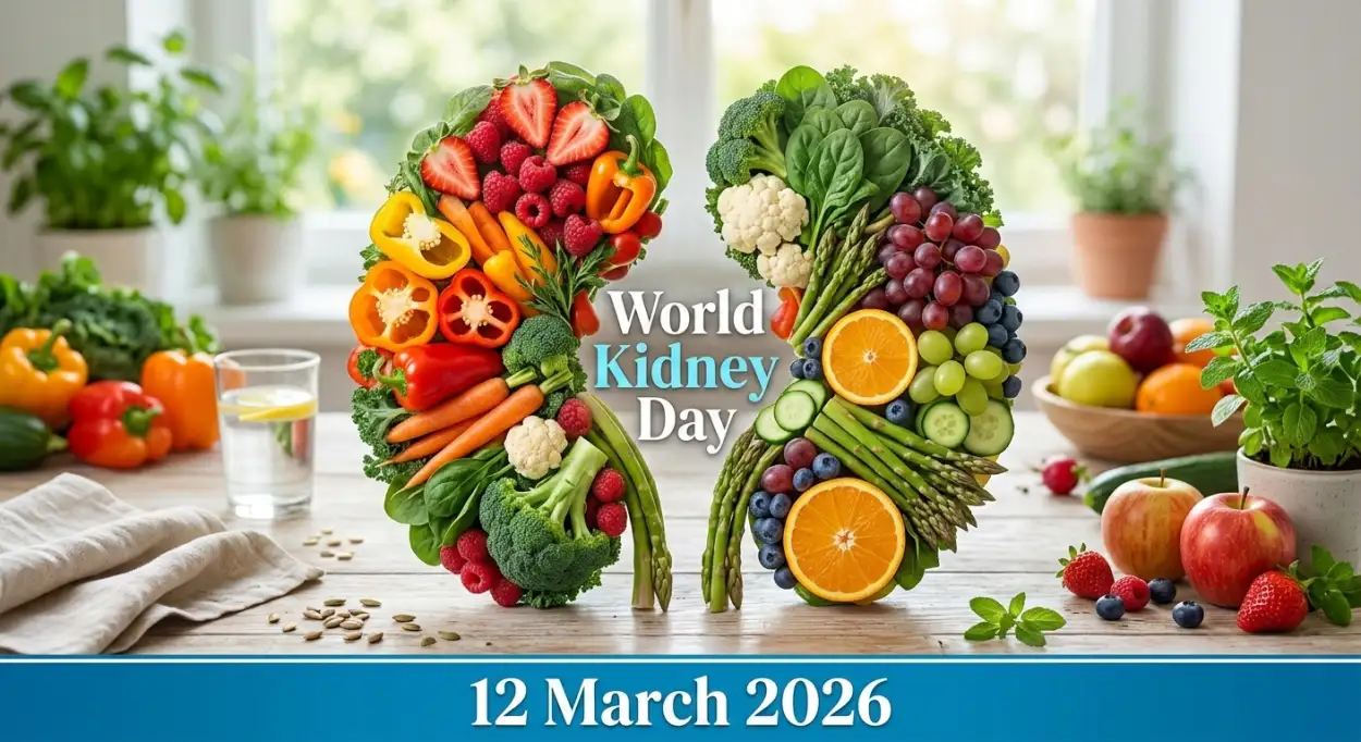 Free Download World Kidney Day 2026 Kidney Health Tips Poster - High Quality World Kidney Day Image