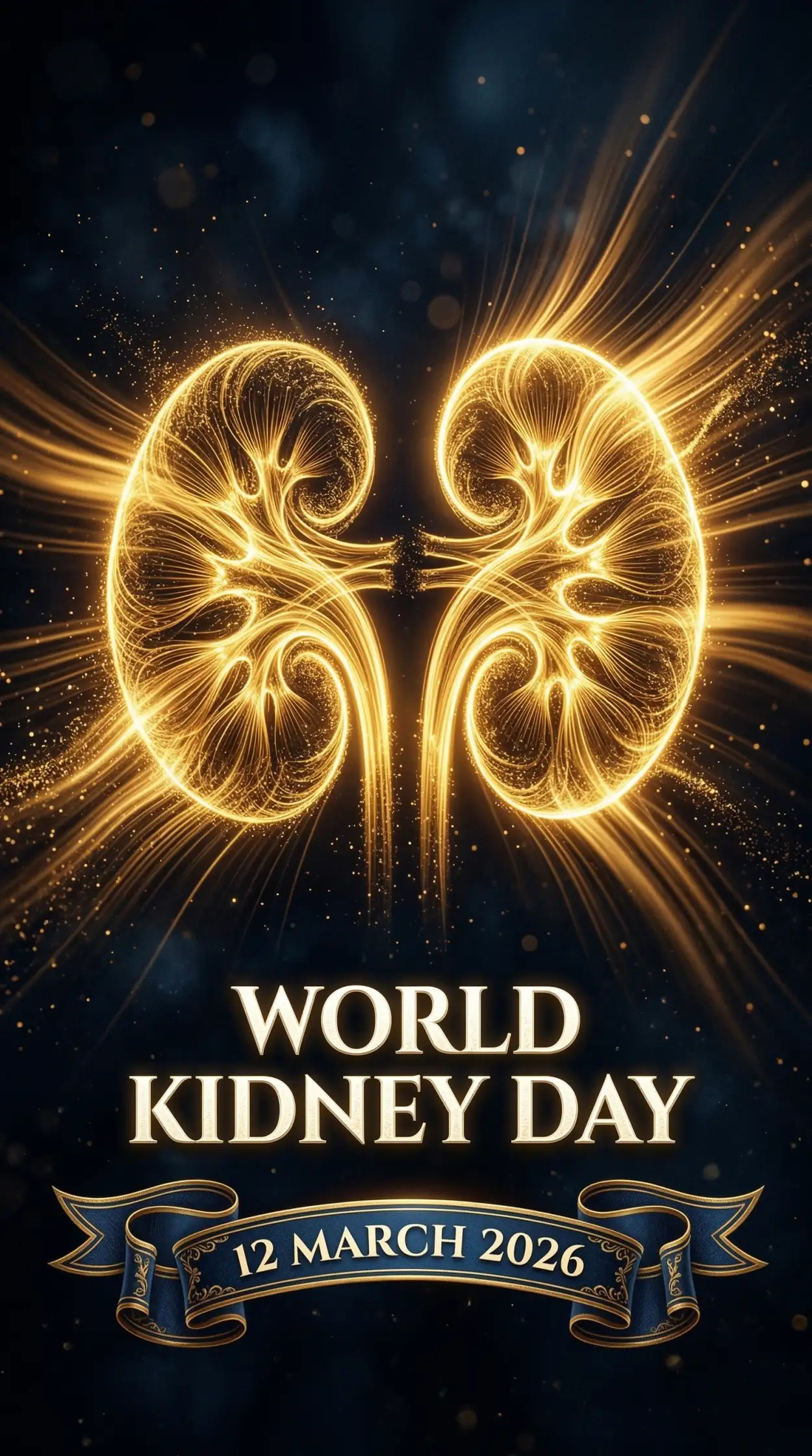 Free Download World Kidney Day 2026 Medical Awareness Poster - High Quality World Kidney Day Image