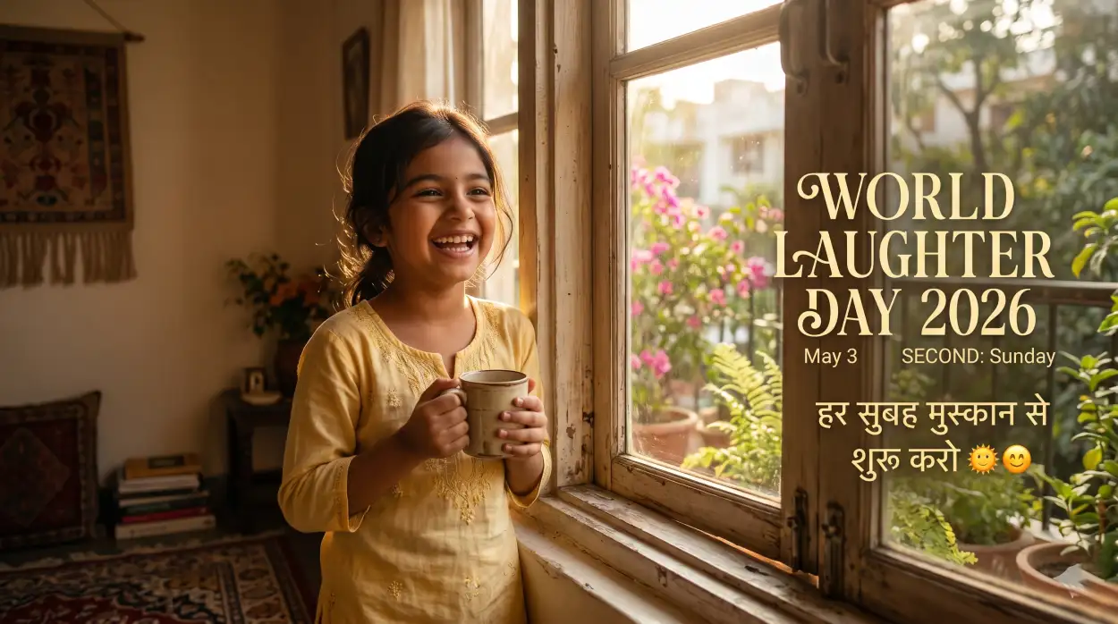 Free Download World Laughter Day 2026 Digital Wishes Images - High Quality World Laughter Day 2026 Image