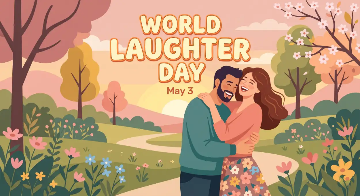 Free Download World Laughter Day 2026 Funny Couple Memes - High Quality World Laughter Day 2026 Image