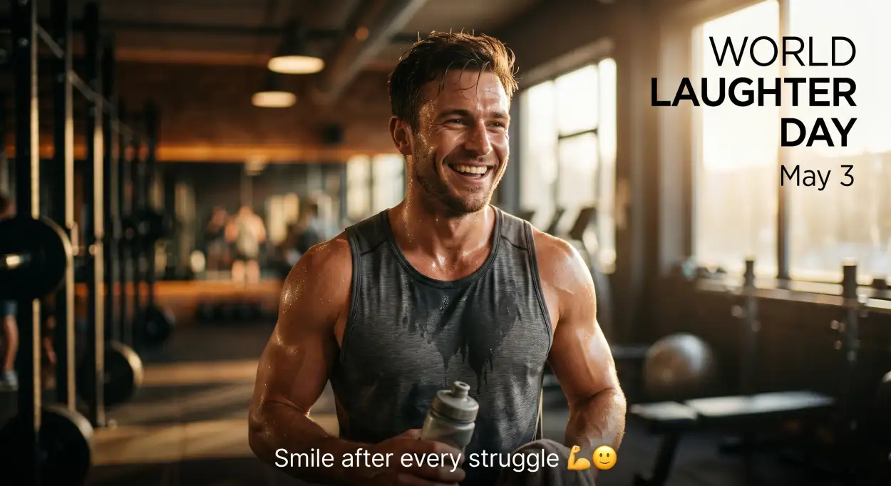 Free Download World Laughter Day 2026 Motivational Laughter Quotes - High Quality World Laughter Day 2026 Image