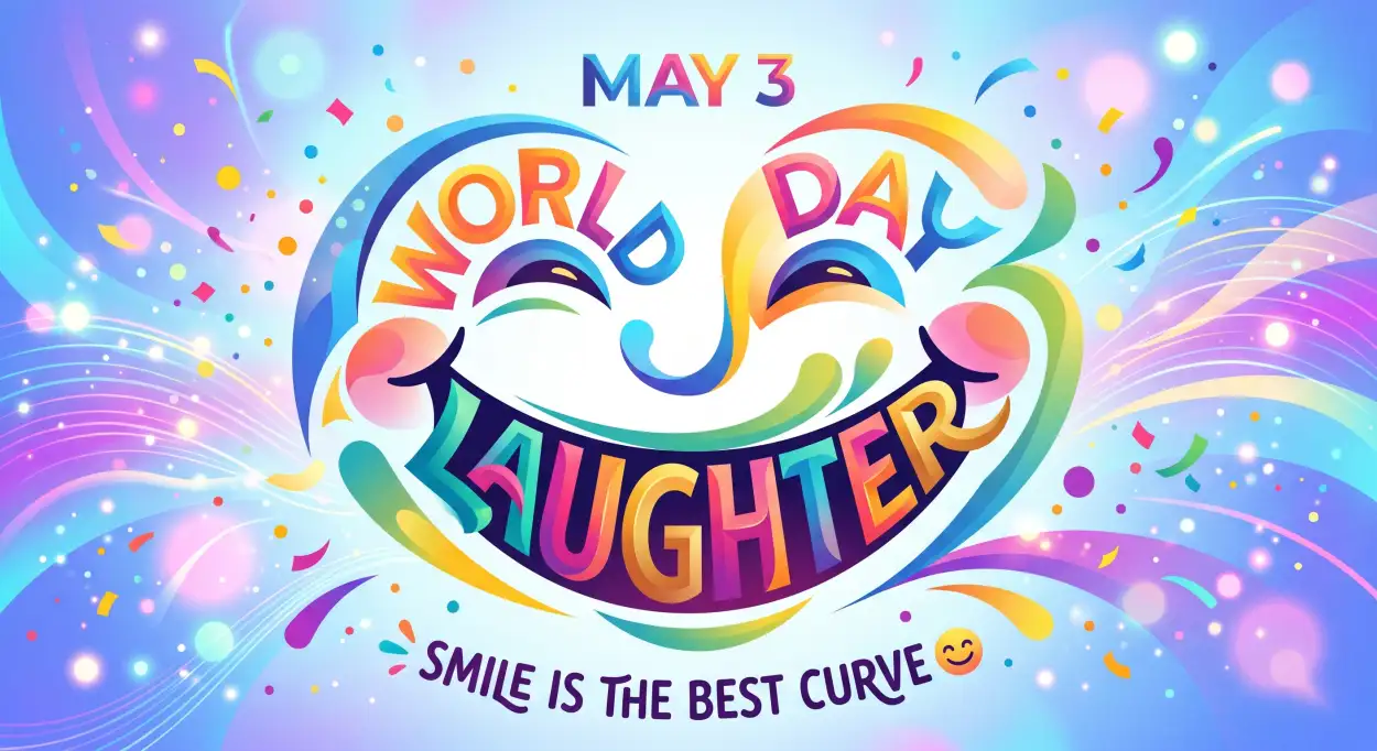 Free Download World Laughter Day 2026 Png With Quotes Text - High Quality World Laughter Day 2026 Transparent PNG