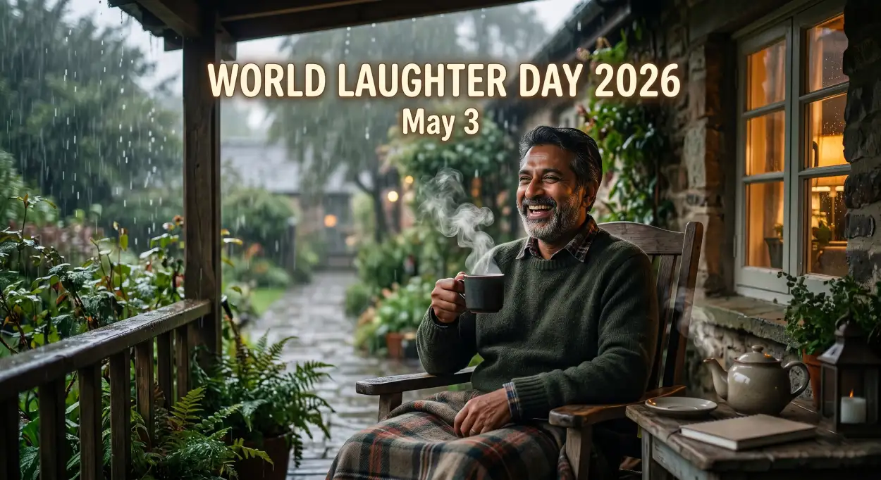 Free Download World Laughter Day 2026 Reels Captions Ideas - High Quality World Laughter Day 2026 Image