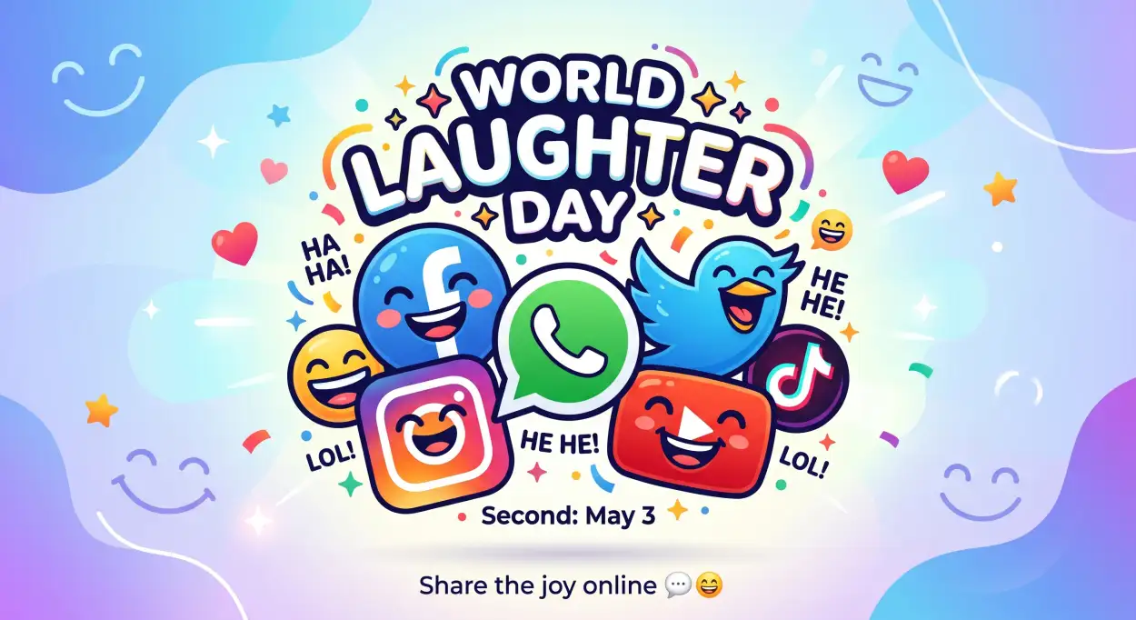 Free Download World Laughter Day 2026 Social Media Post - High Quality World Laughter Day 2026 Image