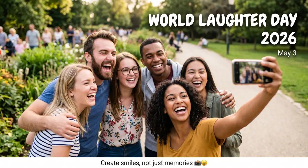 Free Download World Laughter Day 2026 Viral Post Templates - High Quality World Laughter Day 2026 Image
