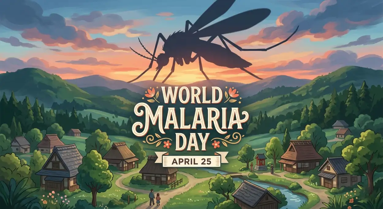 Free Download World Malaria Day 2026 Captions For Reels - High Quality World Malaria Day 2026 Image