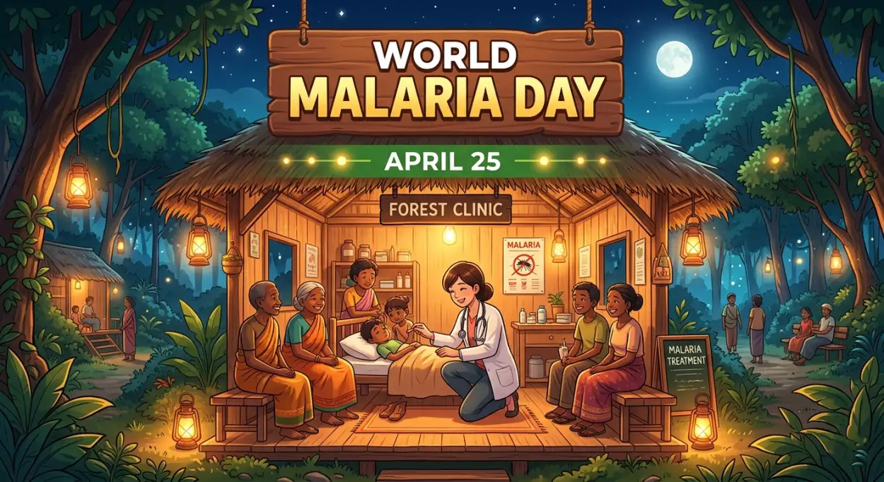 Free Download World Malaria Day 2026 Health Awareness Poster - High Quality World Malaria Day 2026 Image