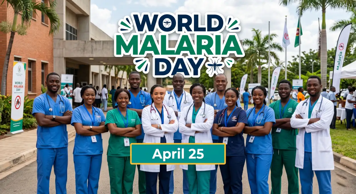 Free Download World Malaria Day 2026 Medical Awareness Content - High Quality World Malaria Day 2026 Image