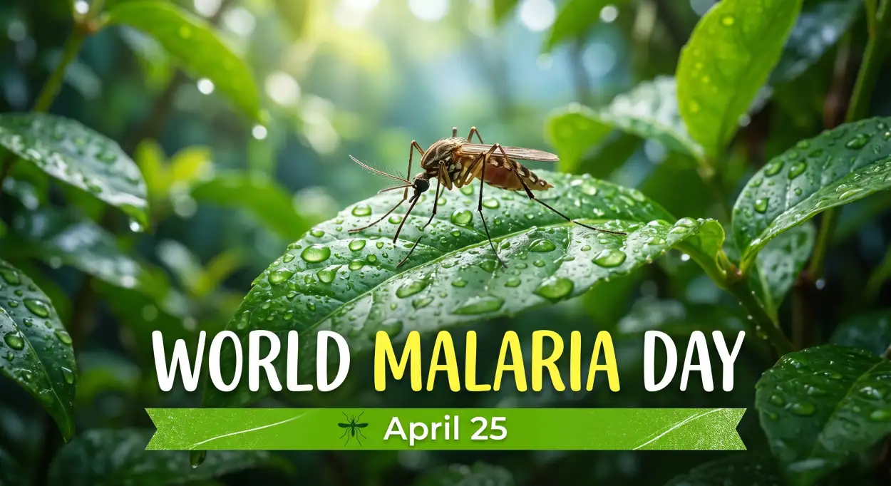 Free Download World Malaria Day 2026 Whatsapp Status Hindi - High Quality World Malaria Day 2026 Image