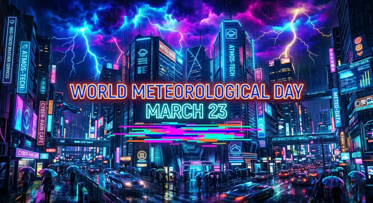 Free Download World Meteorological Day 2026 Social Media Post - High Quality World Meteorological Day 2026 Date And Theme Image