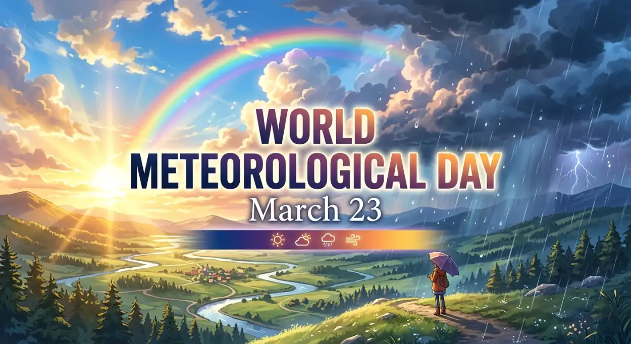 Free Download World Meteorological Day Greetings Images - High Quality World Meteorological Day 2026 Date And Theme Image