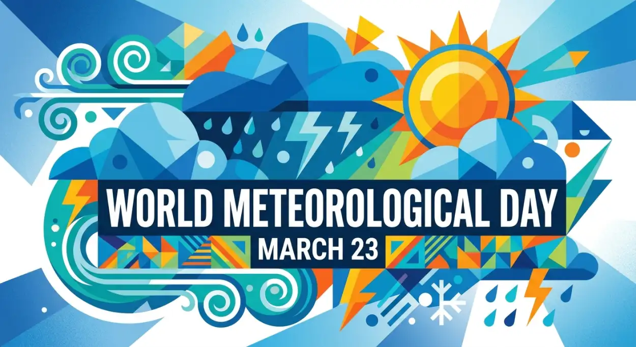 Free Download World Meteorological Day Messages For Students - High Quality World Meteorological Day 2026 Date And Theme Image