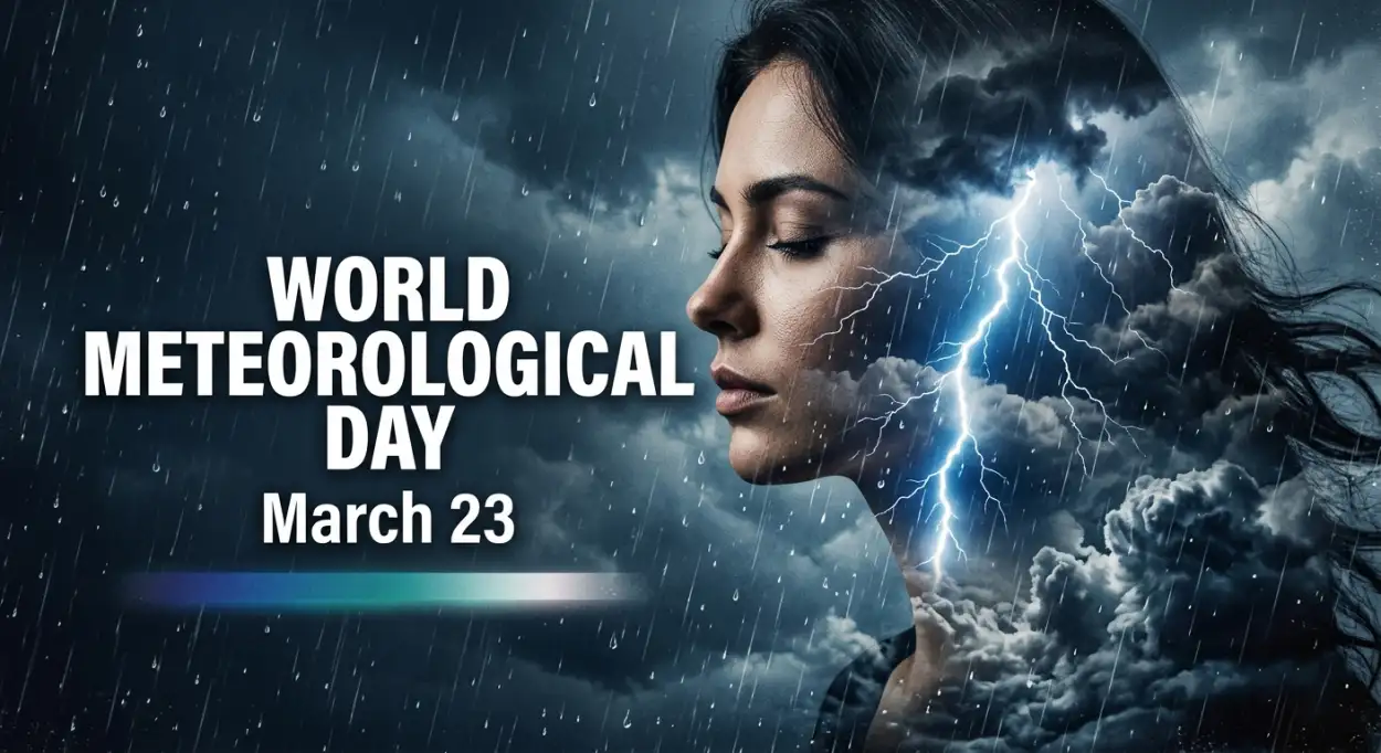 Free Download World Meteorological Day Wishes Hindi - High Quality World Meteorological Day 2026 Date And Theme Image