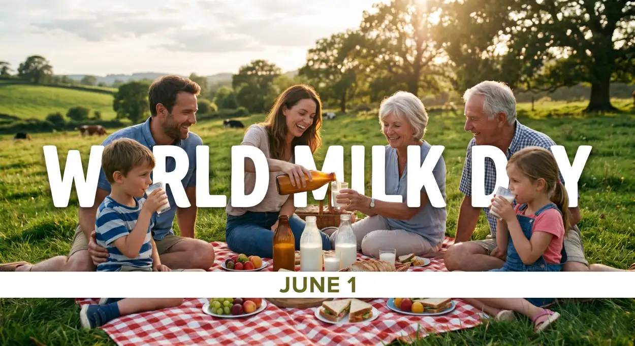 Free Download World Milk Day 2026 Dairy Farm Social Media Content - High Quality World Milk Day 2026 Image