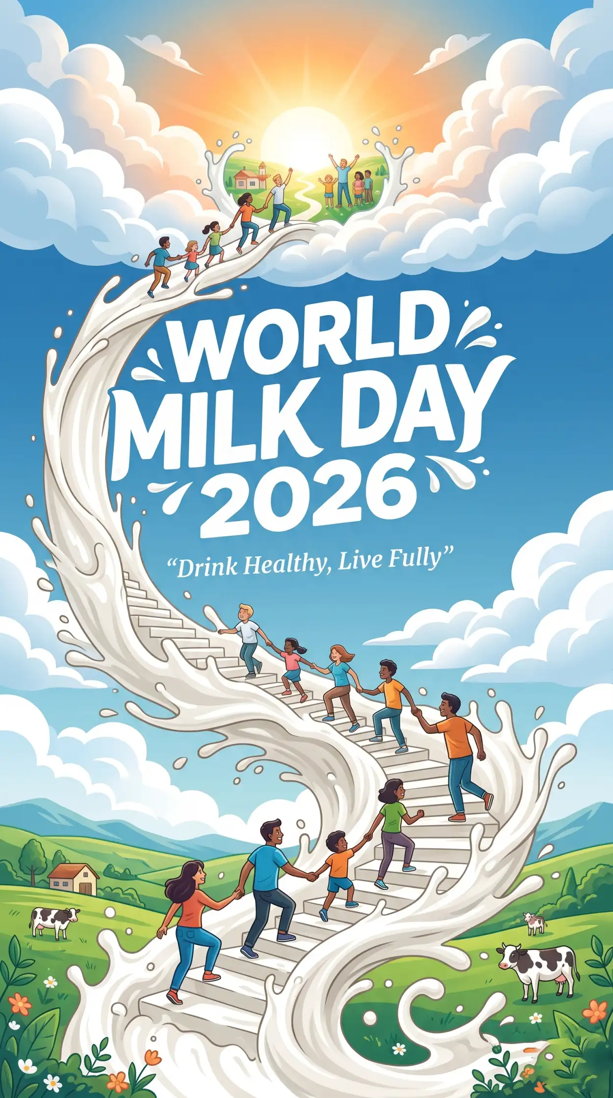 Free Download World Milk Day 2026 Food And Nutrition Posters - High Quality World Milk Day 2026 Image