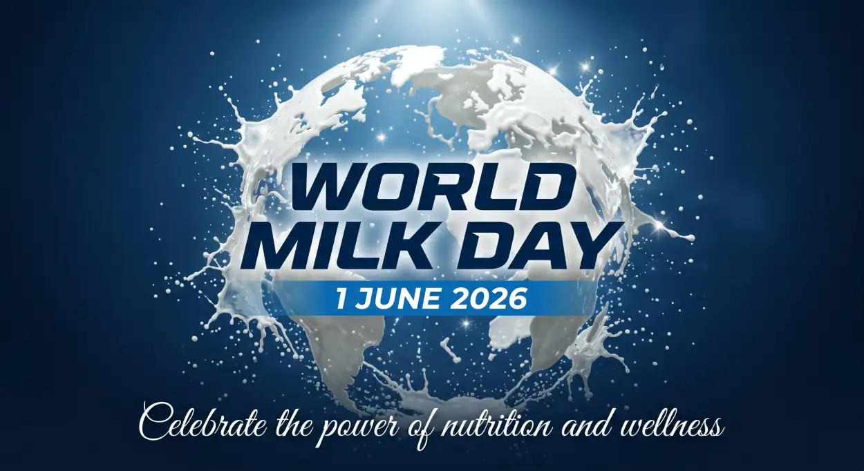 Free Download World Milk Day 2026 Global Dairy Industry Celebration - High Quality World Milk Day 2026 Image