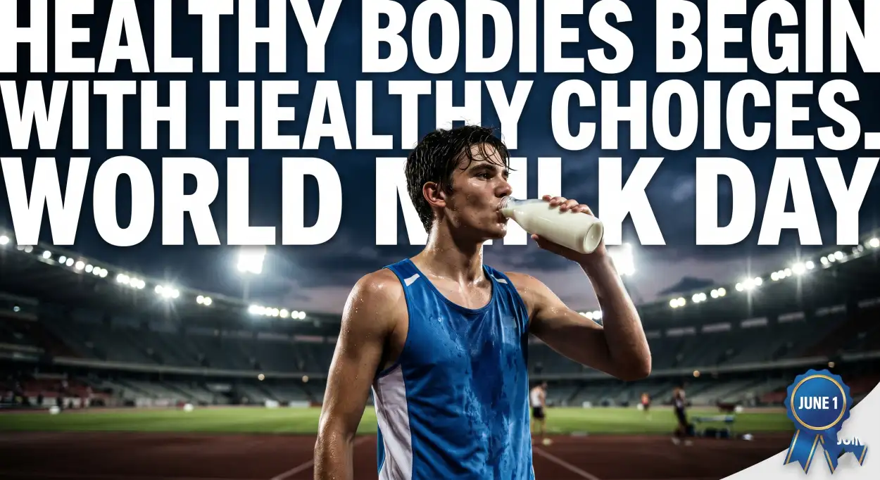 Free Download World Milk Day 2026 Healthy Eating Campaign Images - High Quality World Milk Day 2026 Image