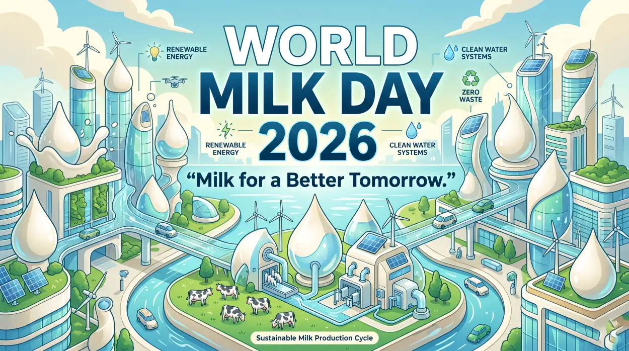 Free Download World Milk Day 2026 Milk Education Infographics - High Quality World Milk Day 2026 Image