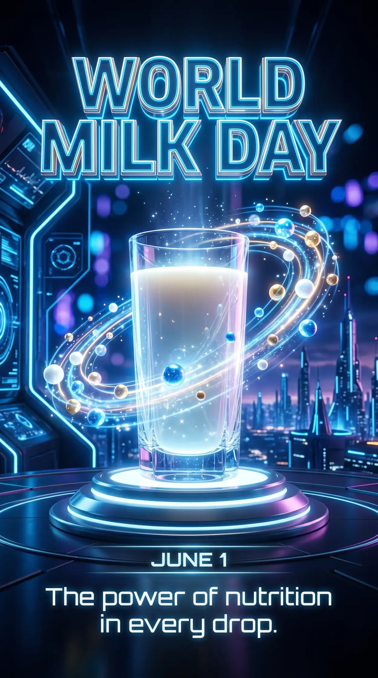 Free Download World Milk Day 2026 Milk Glass Aesthetic Images - High Quality World Milk Day 2026 Image