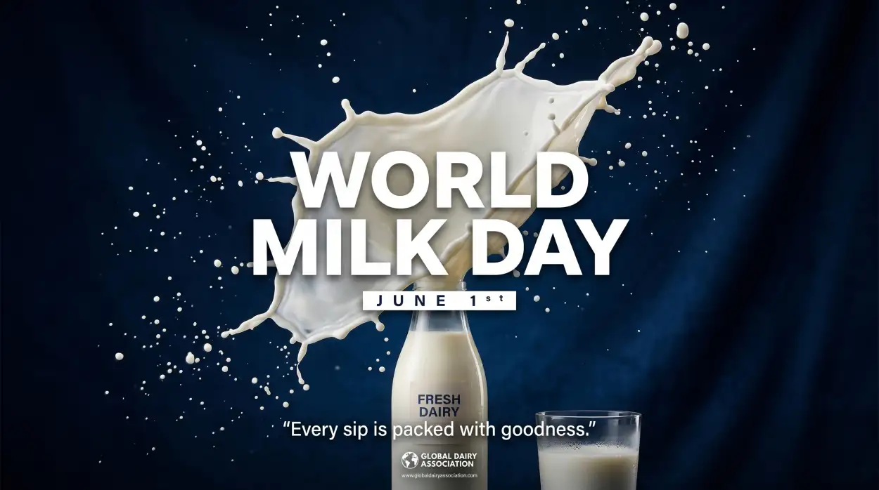 Free Download World Milk Day 2026 Milk Pouring Aesthetic Photos - High Quality World Milk Day 2026 Image