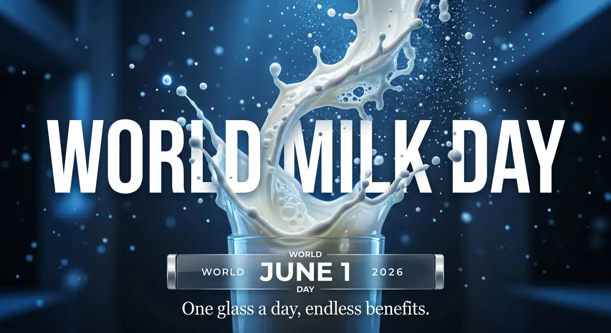 Free Download World Milk Day 2026 Modern Graphic Design Templates - High Quality World Milk Day 2026 Image