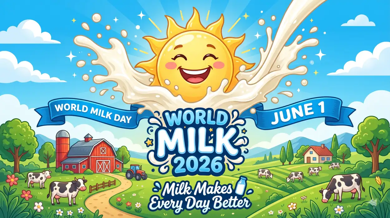 Free Download World Milk Day 2026 Promotional Banner Design - High Quality World Milk Day 2026 Image