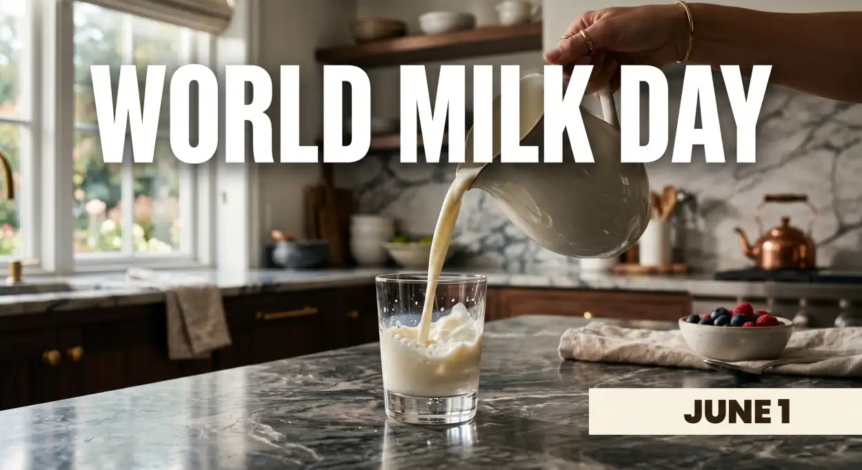 Free Download World Milk Day 2026 Youtube Thumbnail Design - High Quality World Milk Day 2026 Background Image