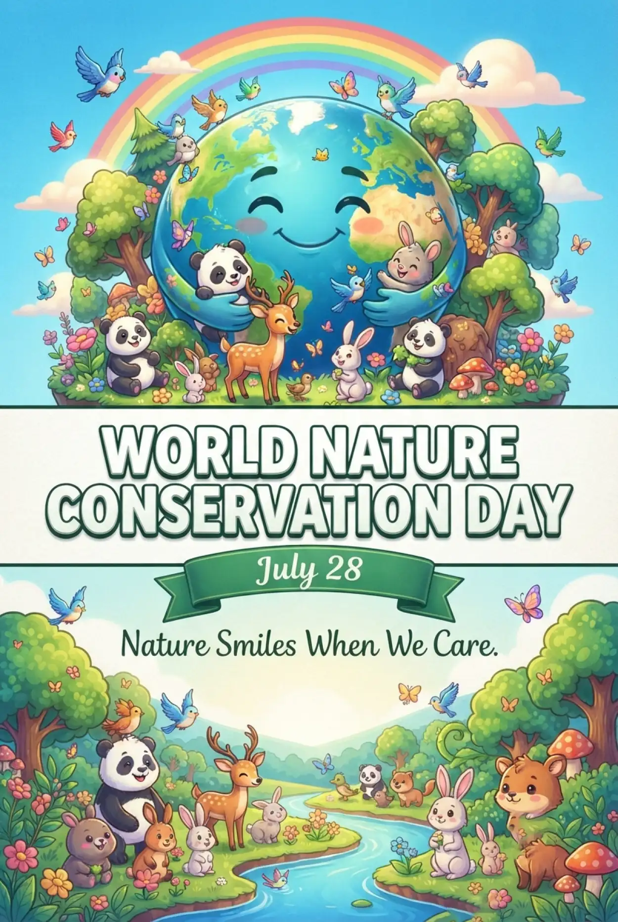Free Download World Nature Conservation Day Printable Poster - High Quality World Nature Conservation Day 2026 Image