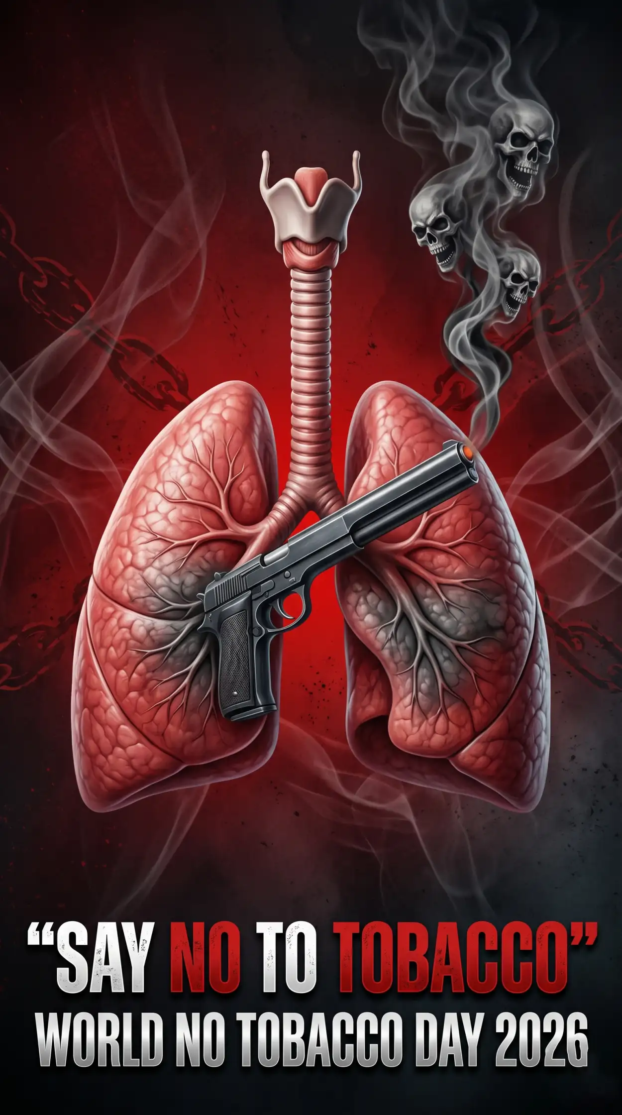 Free Download World No Tobacco Day 2026 Anti Smoking Poster - High Quality World No Tobacco Day 2026 Image
